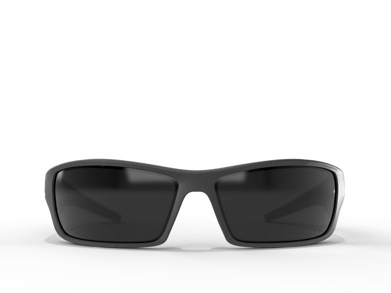 Edge نظارات أمان EDGE Reclus السوداء، مصنفة عالية التأثير Z87.1+، نظارات واقية غير قابلة للانزلاق، نظارات شمسية خفيفة الدخان - Image 2